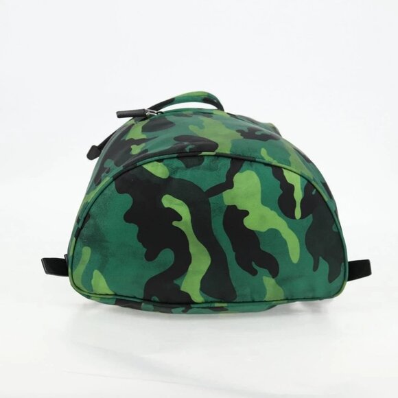 PRADA Backpack Nylon Green Silver Auth 129748V - Picture 7 of 16